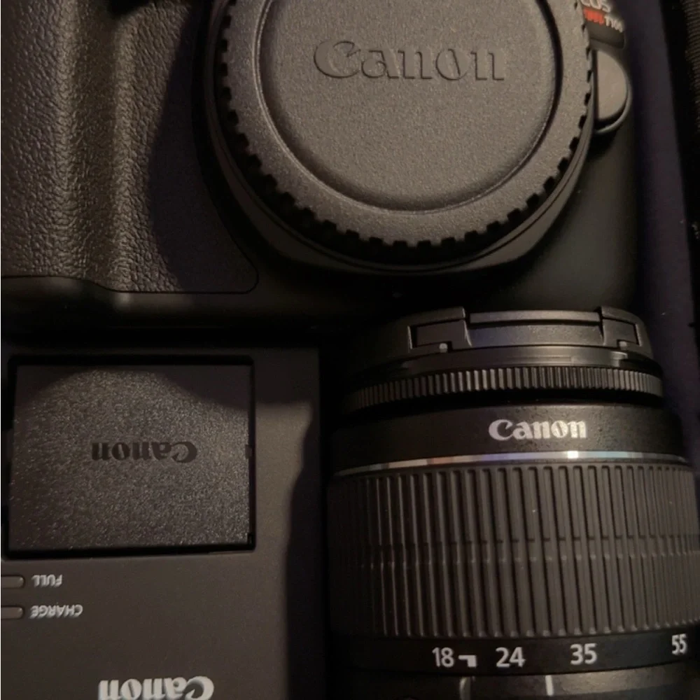 Canon Black Digital Camera with Lens
